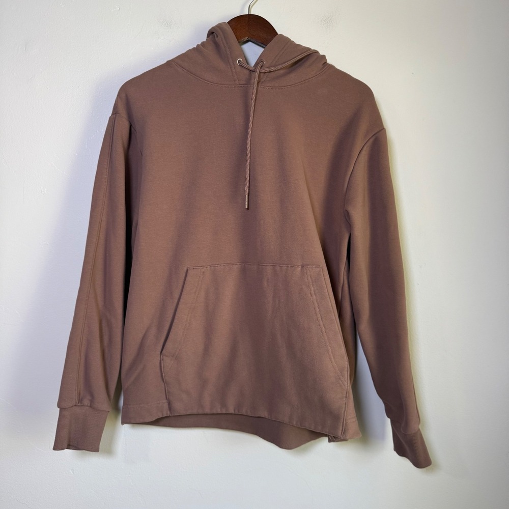 Athleta Coaster Luxe Relaxed Pullover Hoodie Size‎ Medium Brown